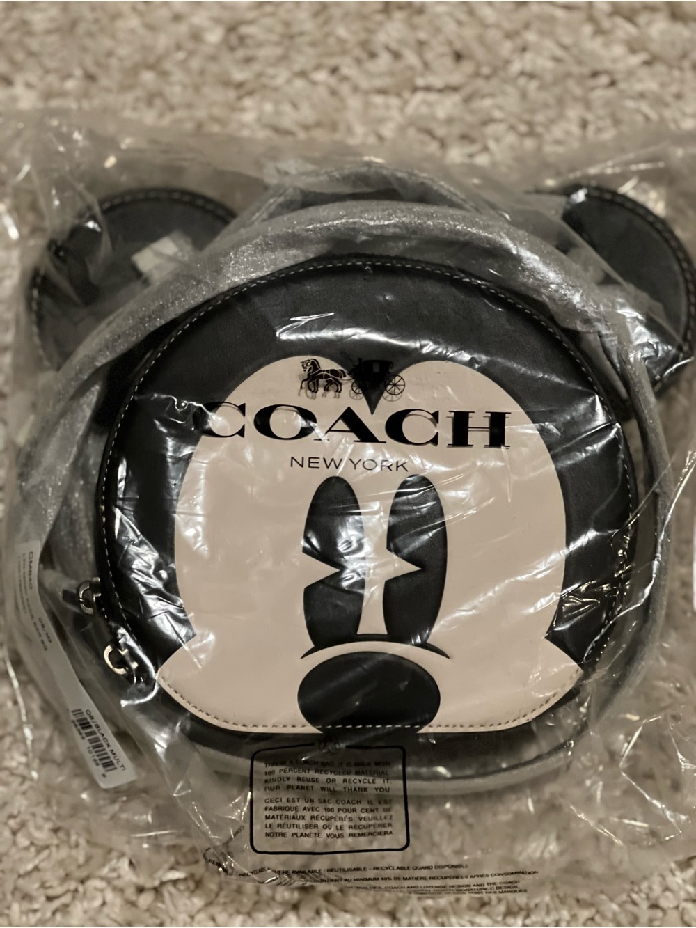 Disney x Coach Mickey Face Round Crossbody‼️LAST ONE‼️Priced to sell!!! CM840